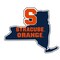 R and R Imports Syracuse Orange 4 Inch State Shape Vinyl Decal Sticker